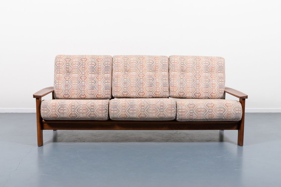 Image 1 of Minimalistische Italiaanse Mid Century Moderne 3-zits architectonische sofa, jaren 1960