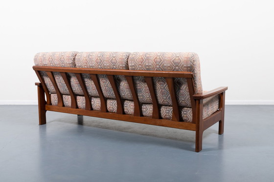 Image 1 of Minimalistische Italiaanse Mid Century Moderne 3-zits architectonische sofa, jaren 1960