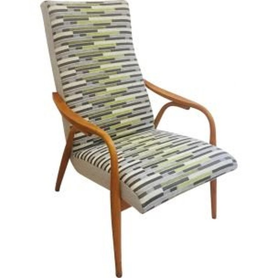Image 1 of Vintage grijze fauteuil van Antonin Suman voor TON, 1960