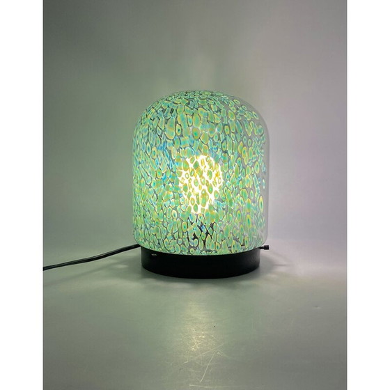 Image 1 of Vintage 'Neverrino' geblazen glazen tafellamp door Gae Aulenti voor Vetreria Vistosi, Italië 1970