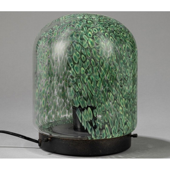 Image 1 of Vintage 'Neverrino' geblazen glazen tafellamp door Gae Aulenti voor Vetreria Vistosi, Italië 1970