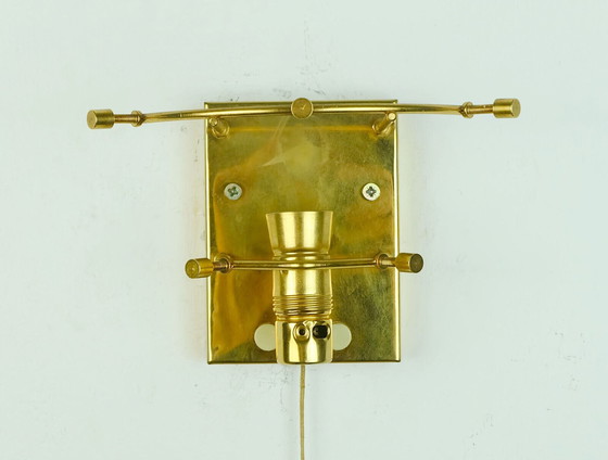 Image 1 of  Kinkeldey SCONCE kristallen glazen prisma's mid century en verguld metaal