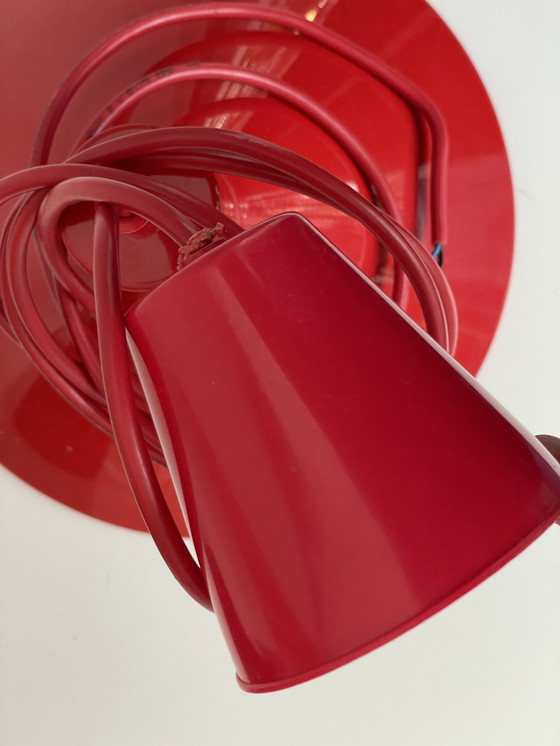 Image 1 of Vintage Deens Design Lamp ‘Super Light’ rood