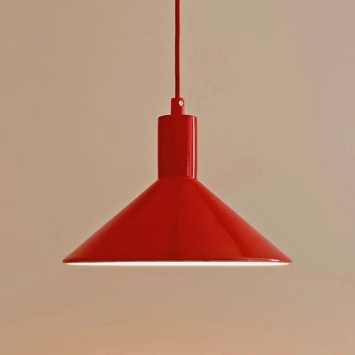 Vintage Deens Design Lamp ‘Super Light’ rood