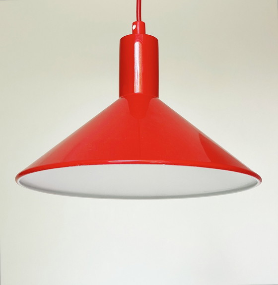 Image 1 of Vintage Deens Design Lamp ‘Super Light’ rood