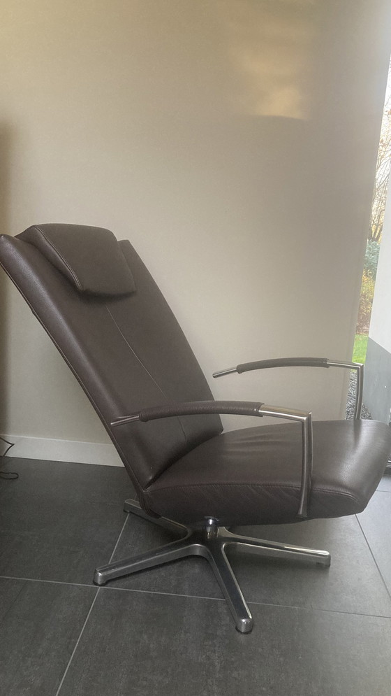 Image 1 of Leren Relaxfauteuil Van Gealux. Rugleuning Verstelbaar