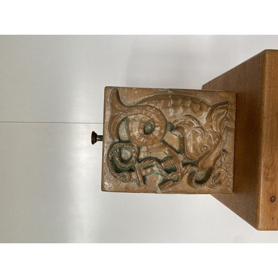 Image 1 of Vintage keramieken lampenvoet van B.Chalvet, 1950