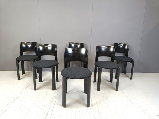 6x Kusch & Co Eetkamerstoelen, 1970S