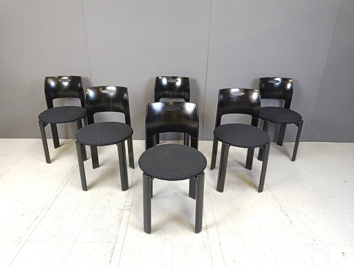 6x Kusch & Co Eetkamerstoelen, 1970S