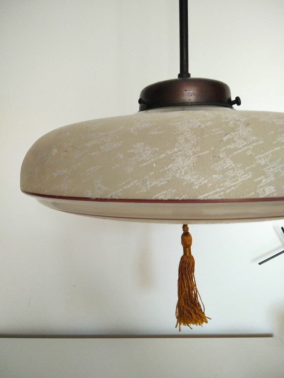 Image 1 of Art Deco Hanglamp Met Kwastje Uit 20'S-30'S