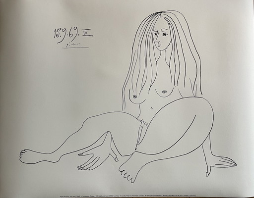 Pablo Picasso (1881-1973), Nu assis, 1969, Copyright Sucession Picasso/ VG Bild Kunst Bonn 2002, Gedrukt in Duitsland