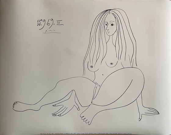 Image 1 of Pablo Picasso (1881-1973), Nu assis, 1969, Copyright Sucession Picasso/ VG Bild Kunst Bonn 2002, Gedrukt in Duitsland