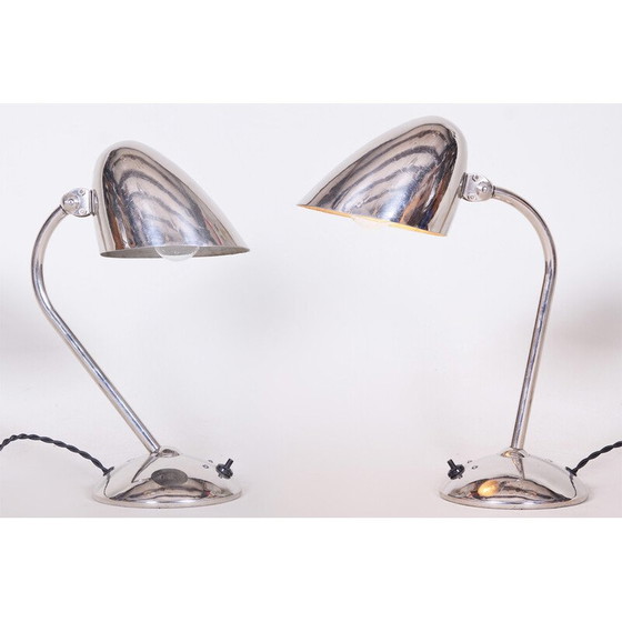 Image 1 of Paar vintage Art Deco tafellampen van Franta Anyz voor Napako, Tsjechië 1930