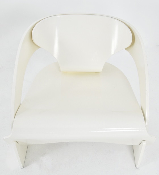 Image 1 of Model 4801 fauteuil van Joe Colombo voor Kartell, jaren 1960, set van 2