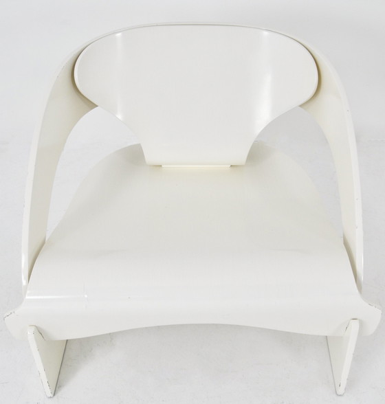 Image 1 of Model 4801 fauteuil van Joe Colombo voor Kartell, jaren 1960, set van 2