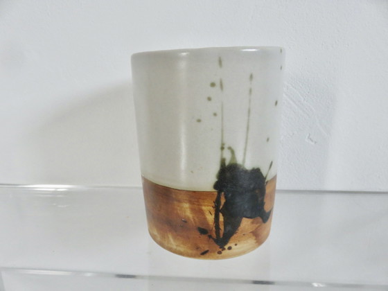 Image 1 of Steengoed vaas "Poterie De La Colombe" Vallauris, Frankrijk, 1960