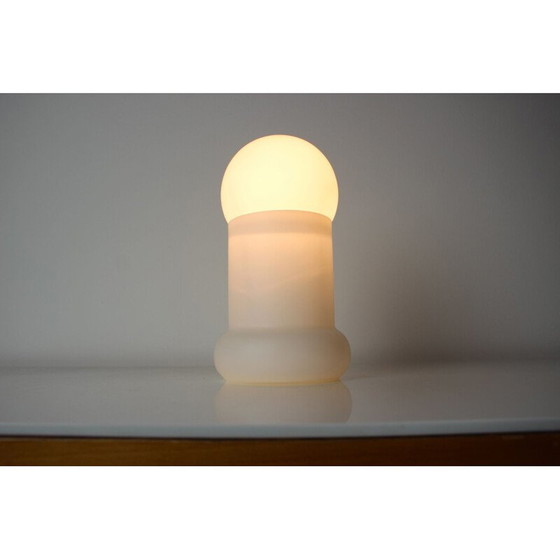 Image 1 of Vintage glazen lamp van Osvětlovací sklo Valašské Meziříčí, Tsjecho-Slowakije 1970