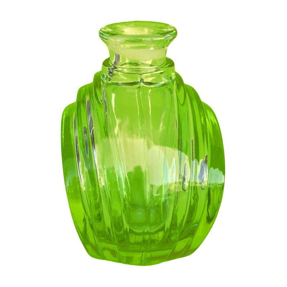 Image 1 of Vintage Art Deco gebloemd glazen toiletset, Duitsland 1930