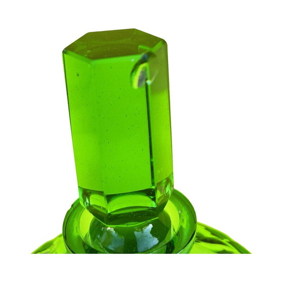 Image 1 of Vintage Art Deco gebloemd glazen toiletset, Duitsland 1930