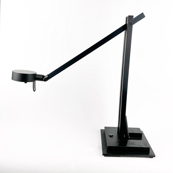 Image 1 of Vintage Ikea Tafellamp Architect Lamp Zwart Postmodern