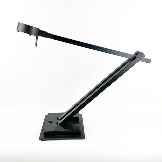 Image 1 of Vintage Ikea Tafellamp Architect Lamp Zwart Postmodern