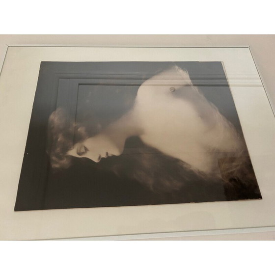 Image 1 of Vintage schilderij portret van een vrouw door Adolphe Piot voor Braun et Compagnie