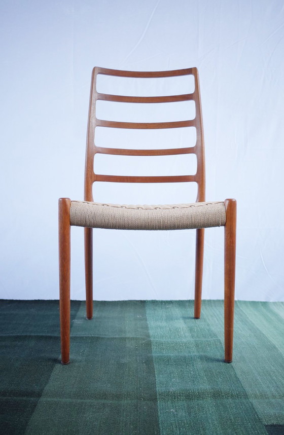 Image 1 of 4 X Deense Niels O. Møller teakhouten stoelen model 82