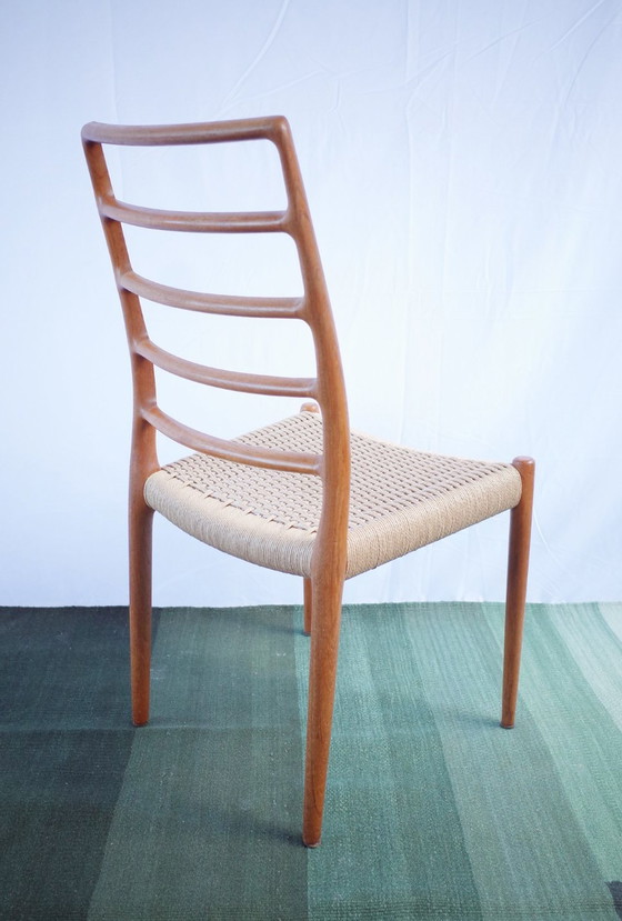 Image 1 of 4 X Deense Niels O. Møller teakhouten stoelen model 82