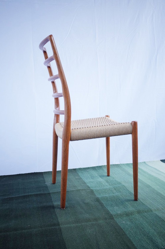 Image 1 of 4 X Deense Niels O. Møller teakhouten stoelen model 82