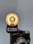 Vintage Cameralamp Agfa statief