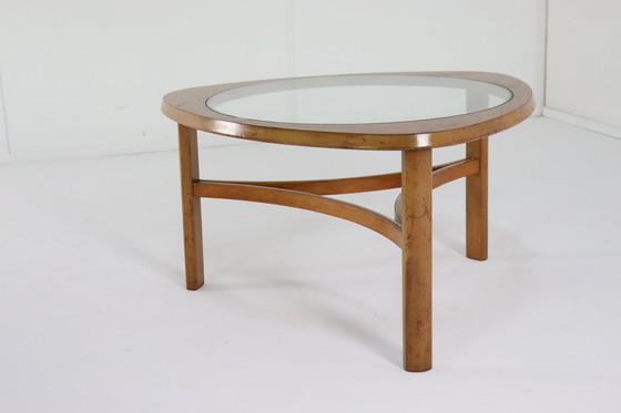 Image 1 of Nathan Salontafel Met Glas 'Tilbury' Vintage