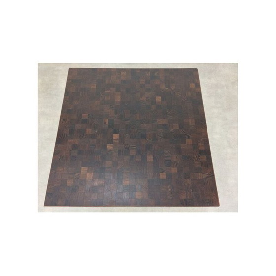 Image 1 of Vintage salontafel in palmhout marqueterie van Dieter Waeckerlin, Zwitserland