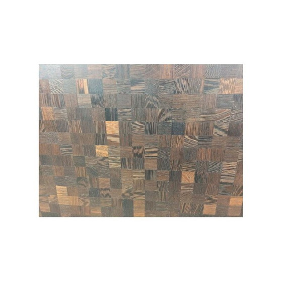 Image 1 of Vintage salontafel in palmhout marqueterie van Dieter Waeckerlin, Zwitserland