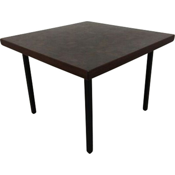 Image 1 of Vintage salontafel in palmhout marqueterie van Dieter Waeckerlin, Zwitserland