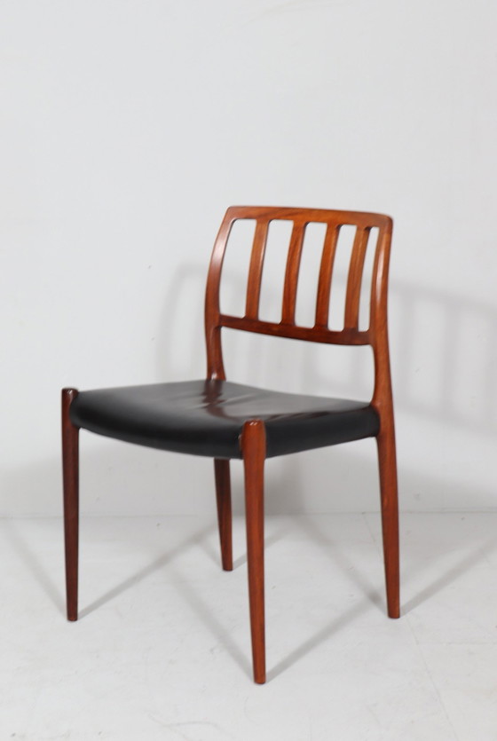 Image 1 of 10 eetkamerstoelen van Niels Otto Møller voor Jl Møllers, model: 83, Denemarken, jaren 1960,