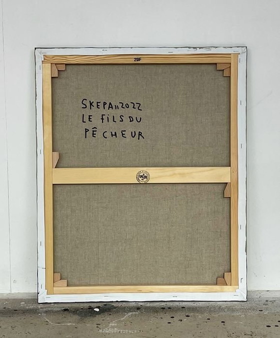 Image 1 of Schilderij - Le Fils Du Pêcheur - Skepa - Hedendaagse kunst - Street Art - 2022
