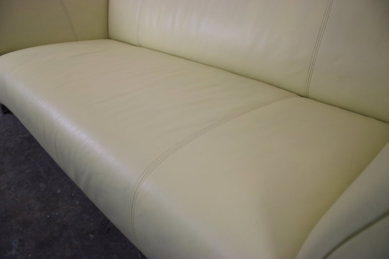 Image 1 of Rolf Benz 322 Club Sofa 3-zits designbank geel echt leer