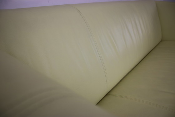 Image 1 of Rolf Benz 322 Club Sofa 3-zits designbank geel echt leer