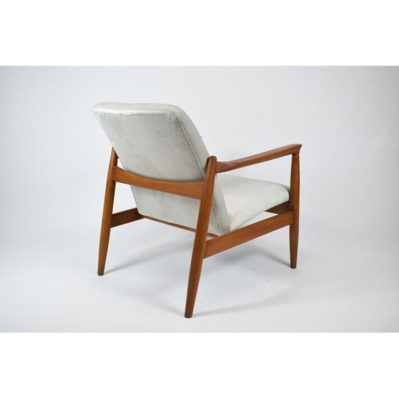 Image 1 of Vintage fauteuil GFM64, Oost-Europa beige fluweel 1960