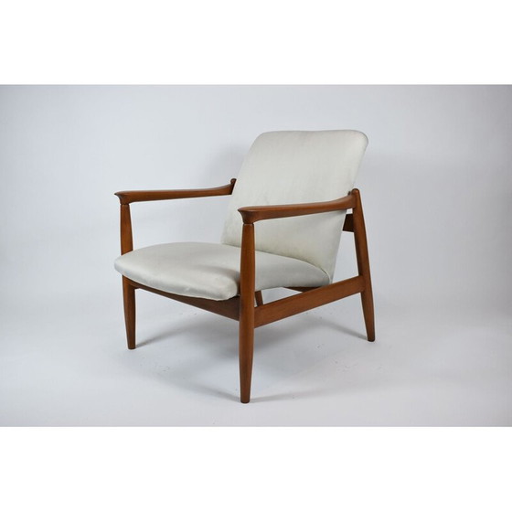 Image 1 of Vintage fauteuil GFM64, Oost-Europa beige fluweel 1960