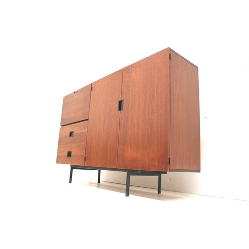 Vintage Dressoir / Wandmeubel Model Cu09 Uit De Japanse Serie Van Cees Braakman Van Pastoe Uit De Jaren ’60