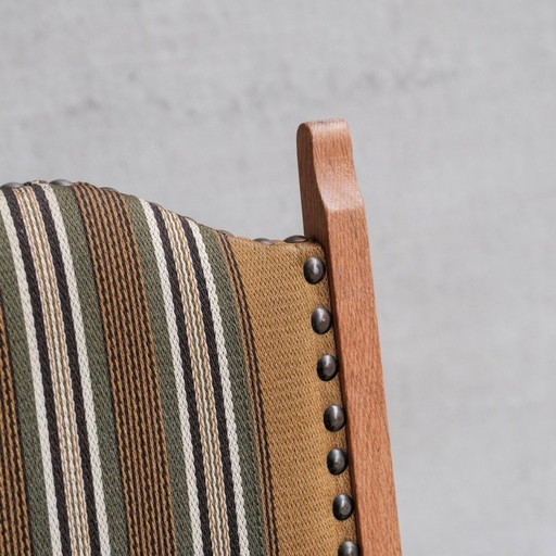 Set van 6 vintage eiken eetkamerstoelen, Denemarken 1960