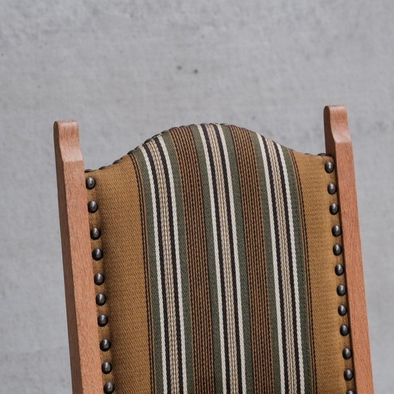 Image 1 of Set van 6 vintage eiken eetkamerstoelen, Denemarken 1960