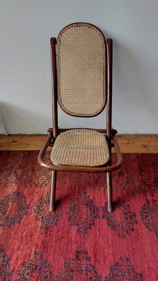 Zeldzame Thonet Stoel, Kaminsessel Nr 1