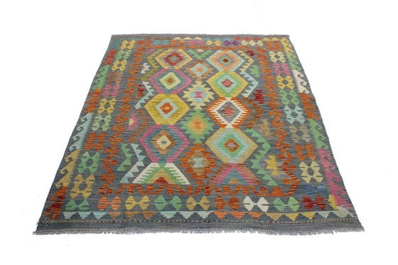 Image 1 of Originele oude stijl Kelim Afghan 194 X 152 Cm Top staat