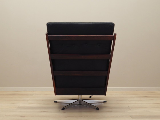 Image 1 of Office leren fauteuil, Deens ontwerp, 1970S, Productie: Denemarken