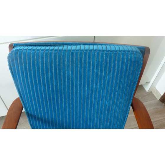 Image 1 of Paar vintage mahoniehouten fauteuils van Knoll Antimott, 1950