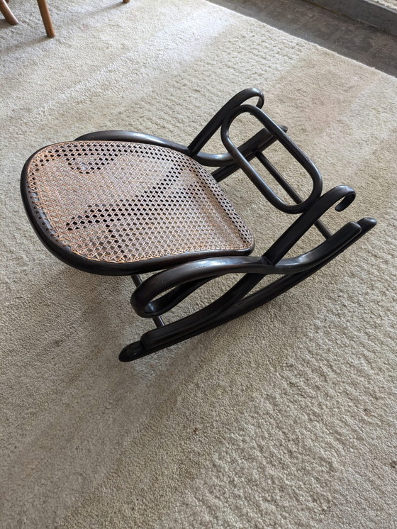 Image 1 of Vintage Thonet (Stijl) Voetenbankje 