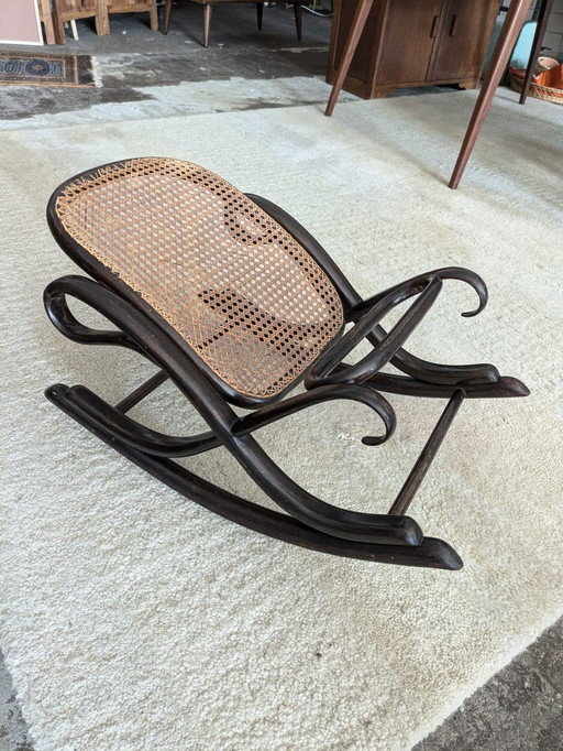 Vintage Thonet (Stijl) Voetenbankje 