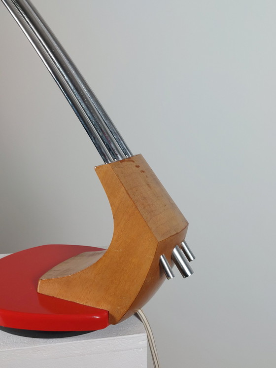 Image 1 of Vintage Mid Century Fase Falux Design Lamp Ruimtetijdperk